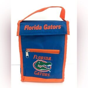 Florida Gators Insulated Lunch Bag Cooler Fold-Over Top Pocket Blue Orange